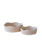 S/2 Natural Fruit Tray Scallop