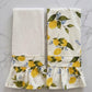 Capri Lemon Ruffled Kitchen Towels (Set of 2)