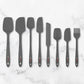 8 Piece Silicone Spatula Set - Teal Grey