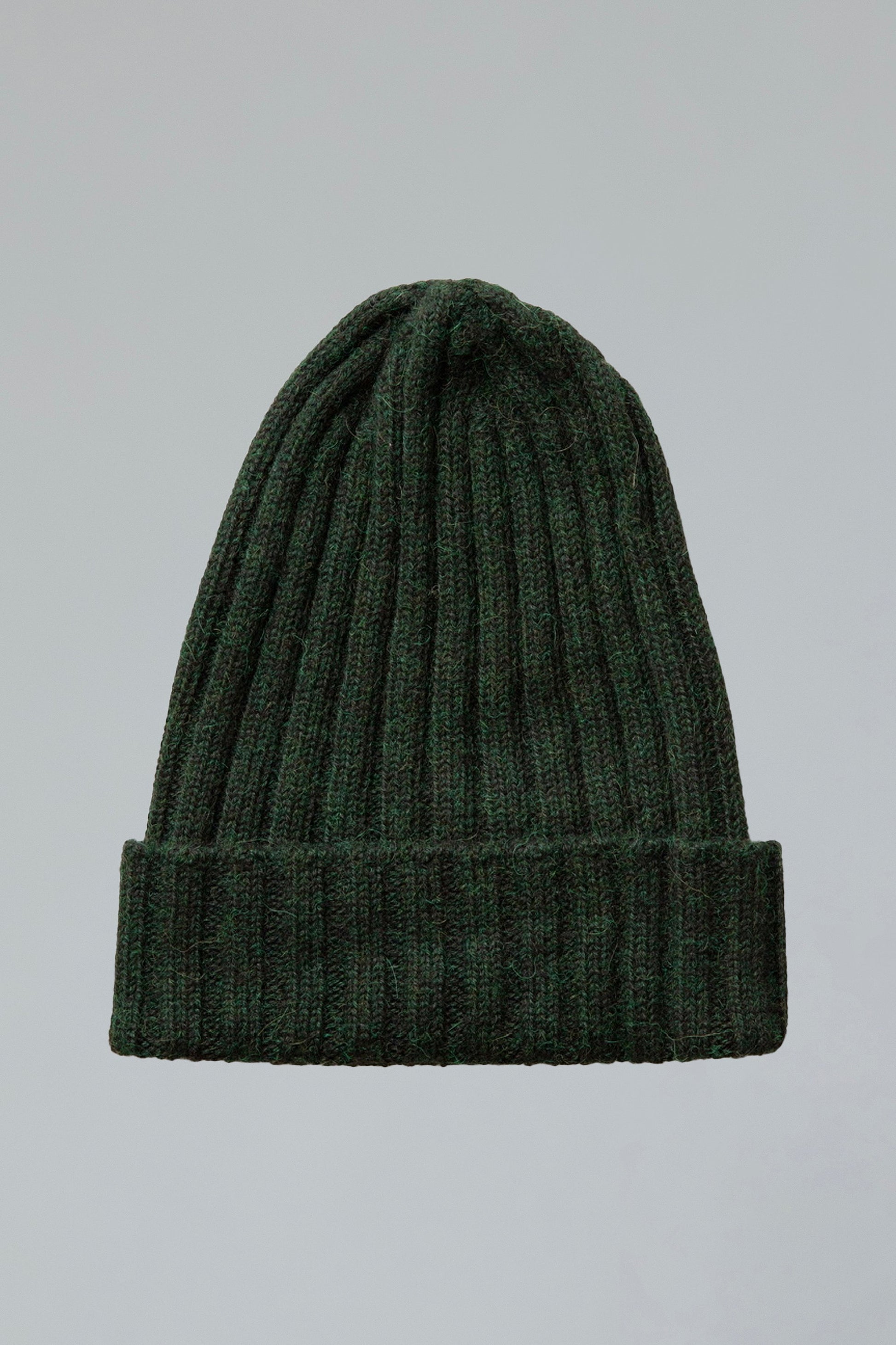 Ribbed Beanie - Green Envy