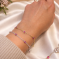 July Birthstone Bracelet:  Ruby