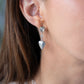 Silver Heart Dangle Earrings