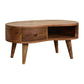 Solid Wood Mini Oak-ish Wave Coffee Table