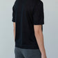 CREW NECK SWEATER TEE - BLACK