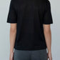 CREW NECK SWEATER TEE - BLACK