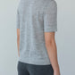 CREW NECK SWEATER TEE - FOG GREY HEATHER