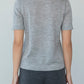 CREW NECK SWEATER TEE - FOG GREY HEATHER