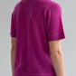 CREW NECK SWEATER TEE - FUCHSIA