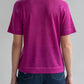 CREW NECK SWEATER TEE - FUCHSIA