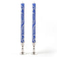 Henna White on Blue Painted Candles