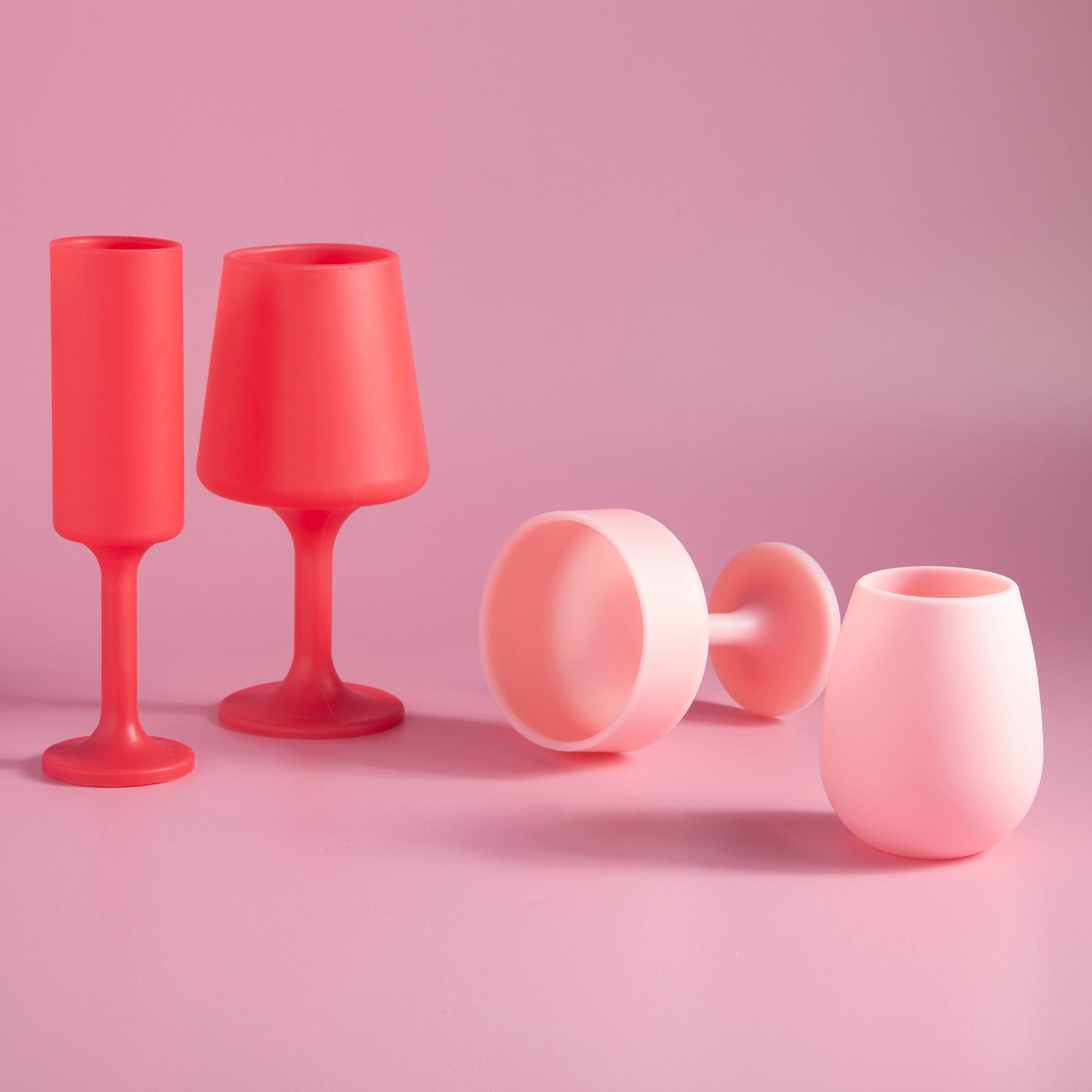 cherry + blush | fegg | silicone unbreakable glasses