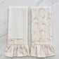 Pink Bow Ruffled Kitchen Towels (Set of 2)