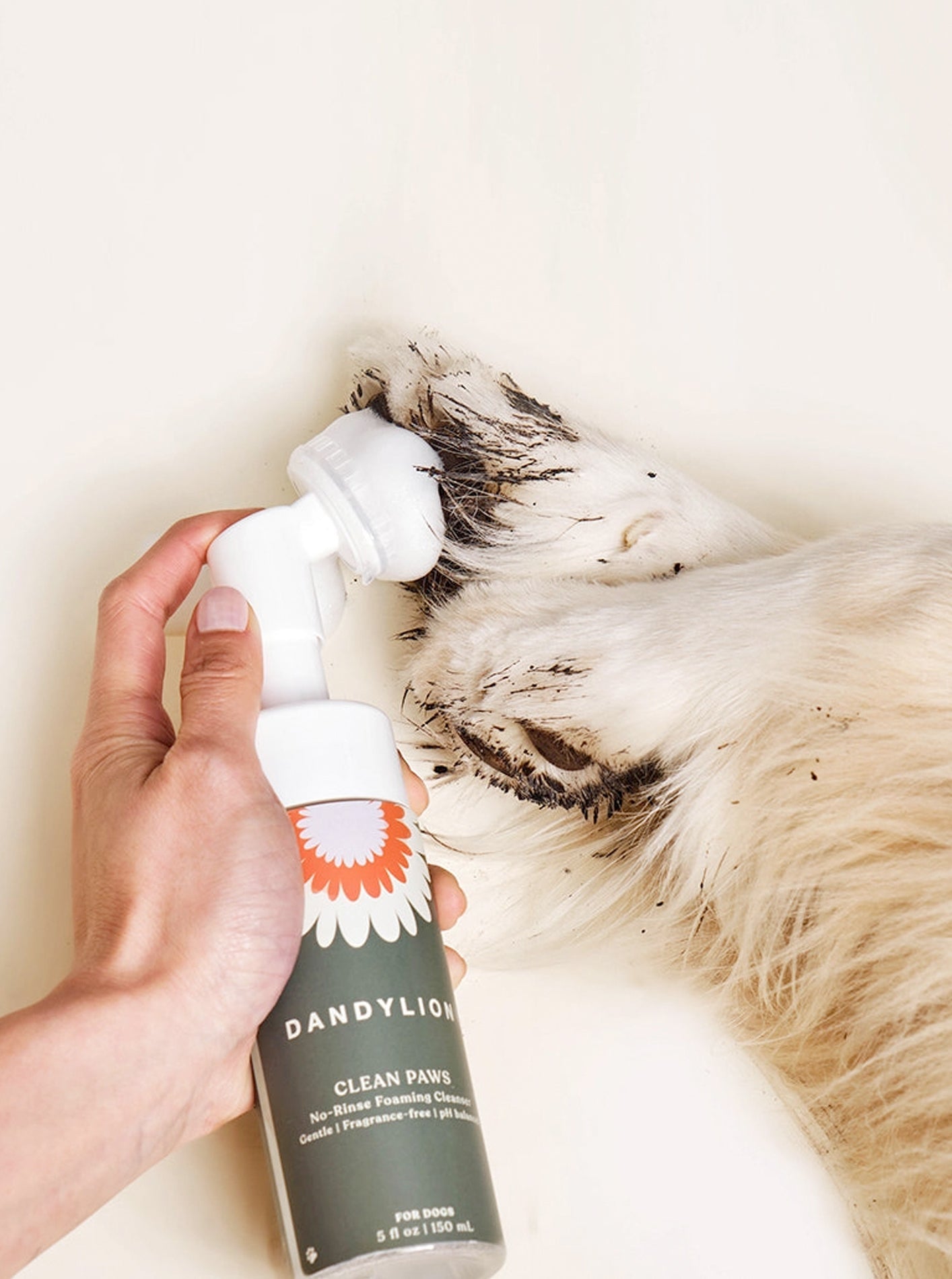 NO-RINSE FOAMING PAW CLEANSER