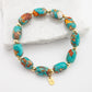 Sierra Bloom Turquoise Emperor Stone Beaded Bracelet