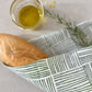 S/2 Tea Towel Set - Lily Rose & Stripe Sage