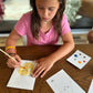 Happy Fruits: All-in-One Watercolor Postcard Kit for Kids