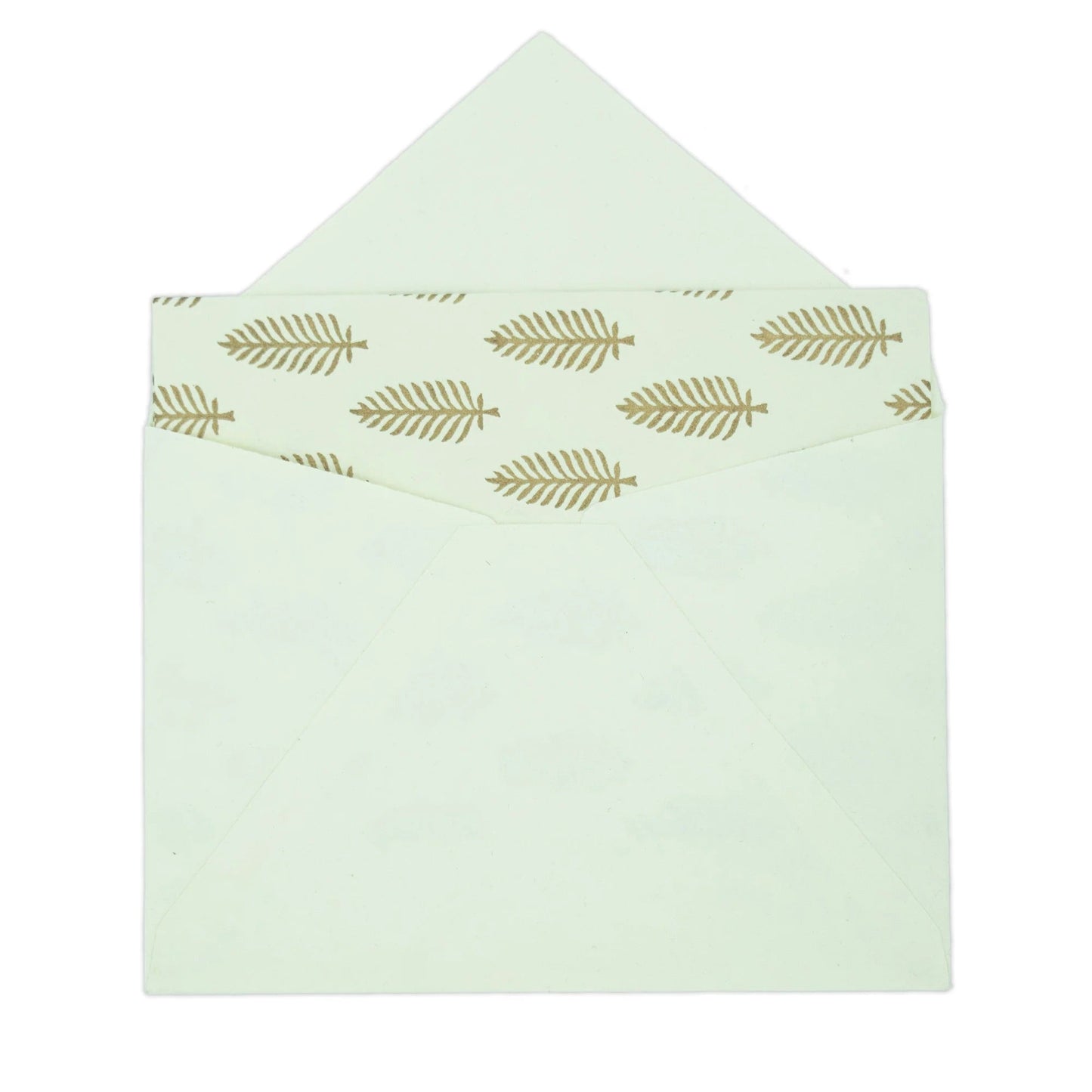 Handmade Photo Note Cards | Upcycled Tree-Free Paper | GOLDEN LEAF | Fair Trade | Set of 8