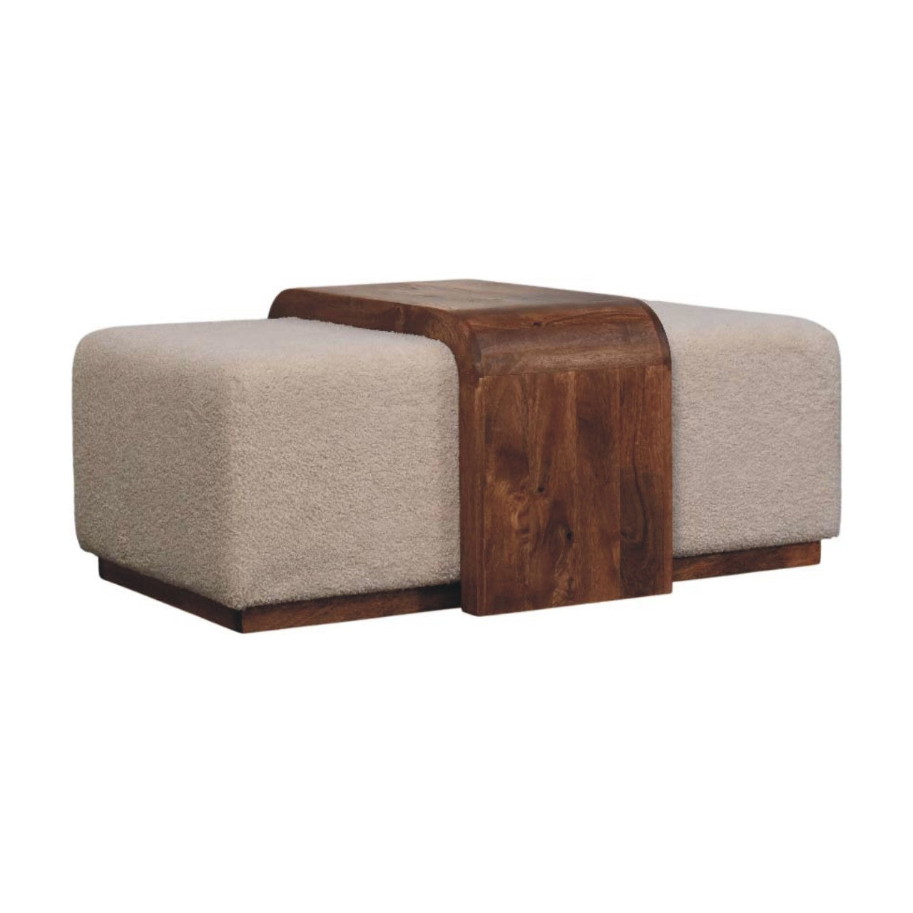 Solid Wood Arden Bench Duo