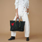 Carryall Bag - Safari Kuba with Red Beaded Heart