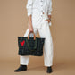 Carryall Bag - Safari Kuba with Red Beaded Heart