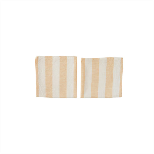 Striped Napkin - Pack of 2 - Vanilla
