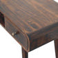 Solid Wood Curved California Walnut Writing Desk