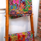 Handmade Reversible Printed Batik Quilt Blanket Throw, Quilted, 87 x 87 inches