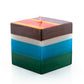 Memphis Stripe Painted Candles