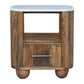 Artisan Furniture Solid Wood Beaumont Marble Bedside