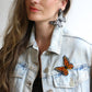 Butterfly Monarch Embera Earrings