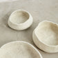Natural White Hand Felted Nesting Bowls