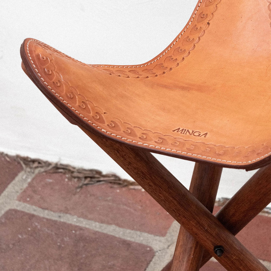 Handmade Leather Stool