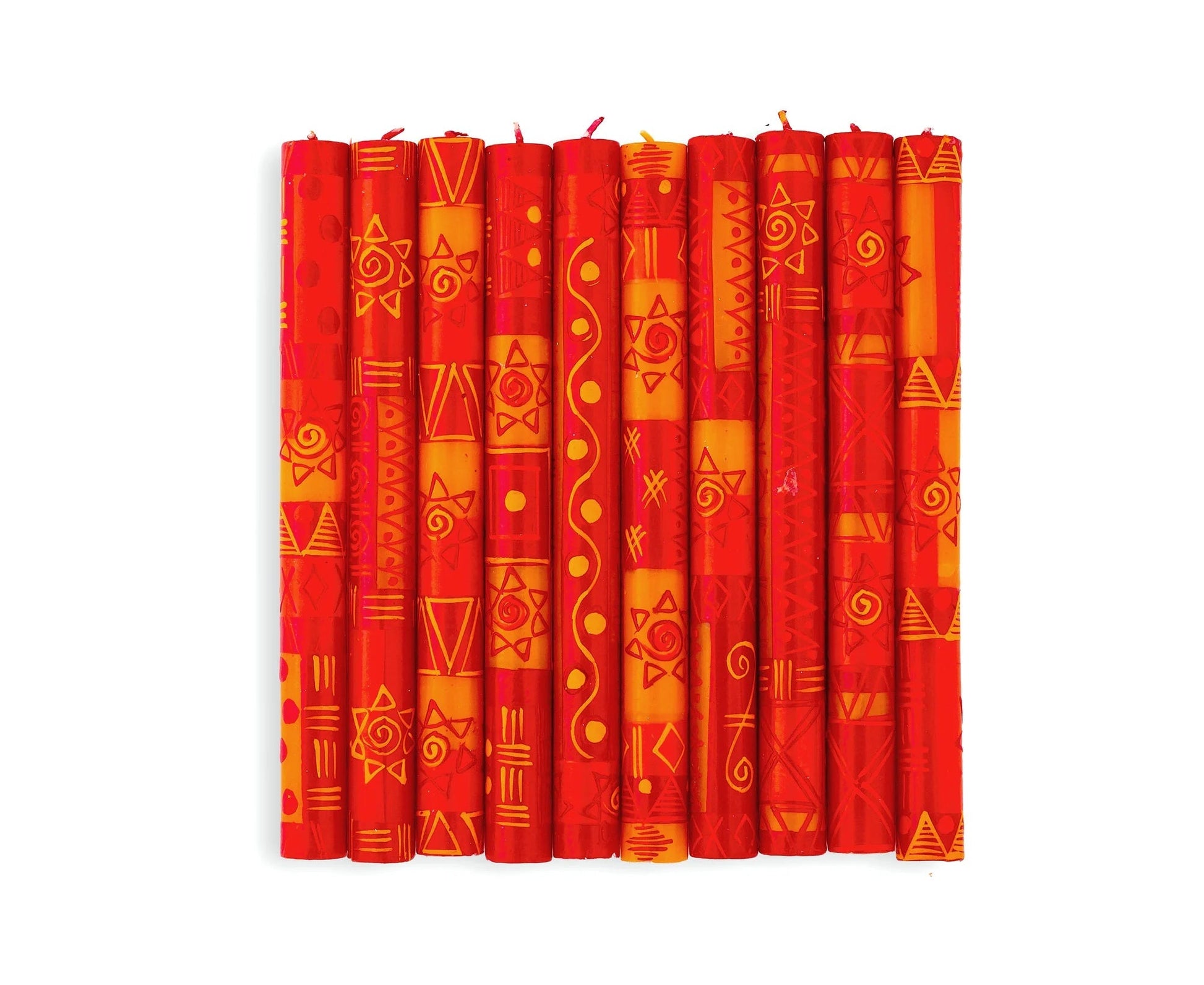 African Sunset Painted Candles - SALE!