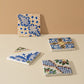 Vintage Patterned Marble Tiles Coasters |  Set of 4