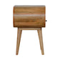 Circular Open Slot Nightstand
