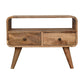 Solid Wood Mini Curved Media Unit