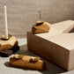Wood Incense and Candle Holder by Dor+Kie