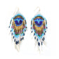 Peacock Feather Embera Earrings