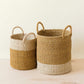 S/2 Mustard Baskets with Handle