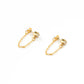Chain Loop Gem Earrings
