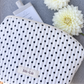 Polkadot Black Make-up Pouch - Large