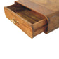 Solid Wood Curved Floating Bedside