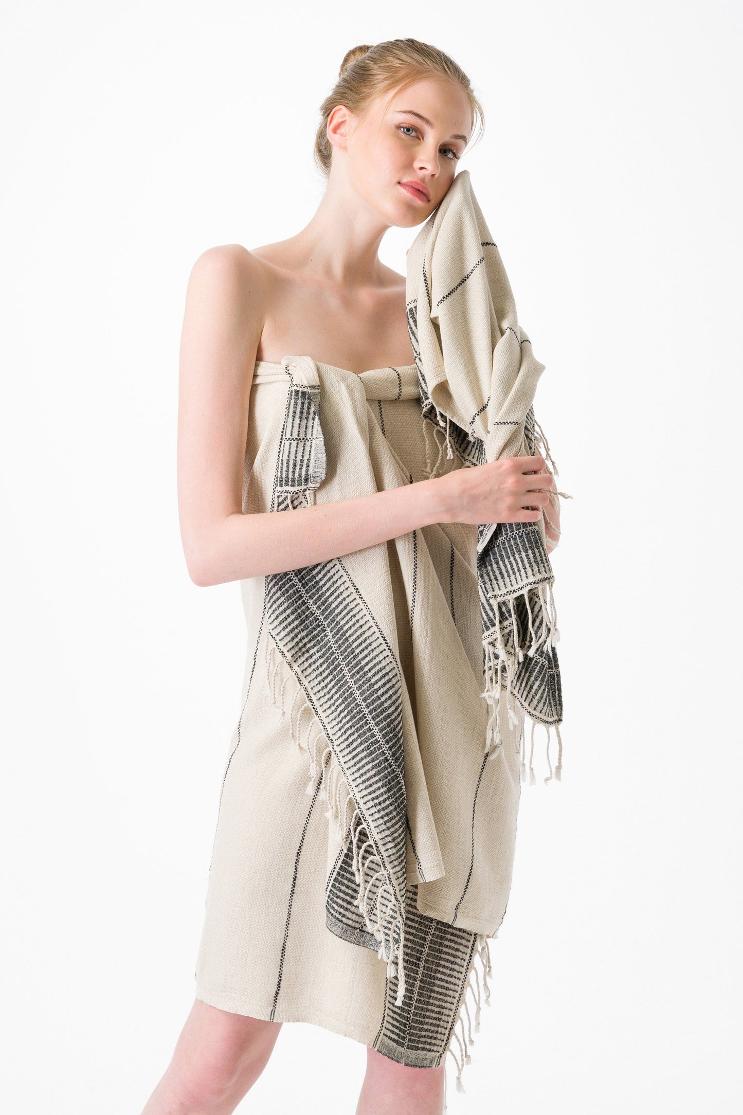 Amber Linen Turkish Hand / Kitchen Towel Bundle
