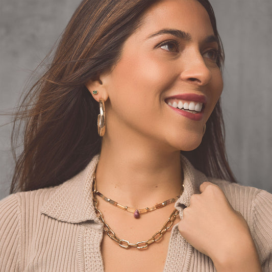 Ruby Teardrop Necklace