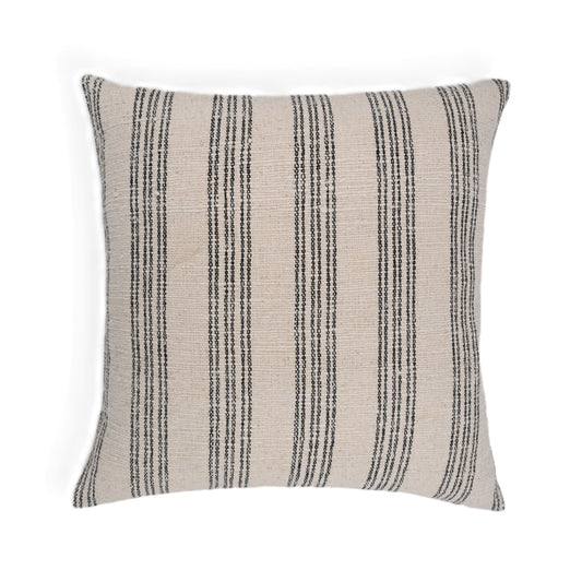 Natural Harmony Cotton Nettle Stripe Throw Pillow Cover
