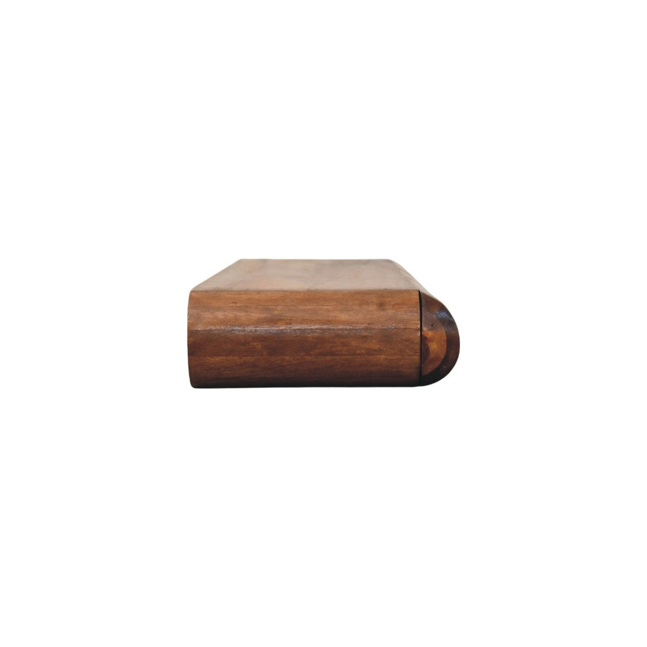 Solid Wood Solis Linear Console 3 Drawers brown