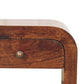 Solid Wood California Walnut Disc Nightstand