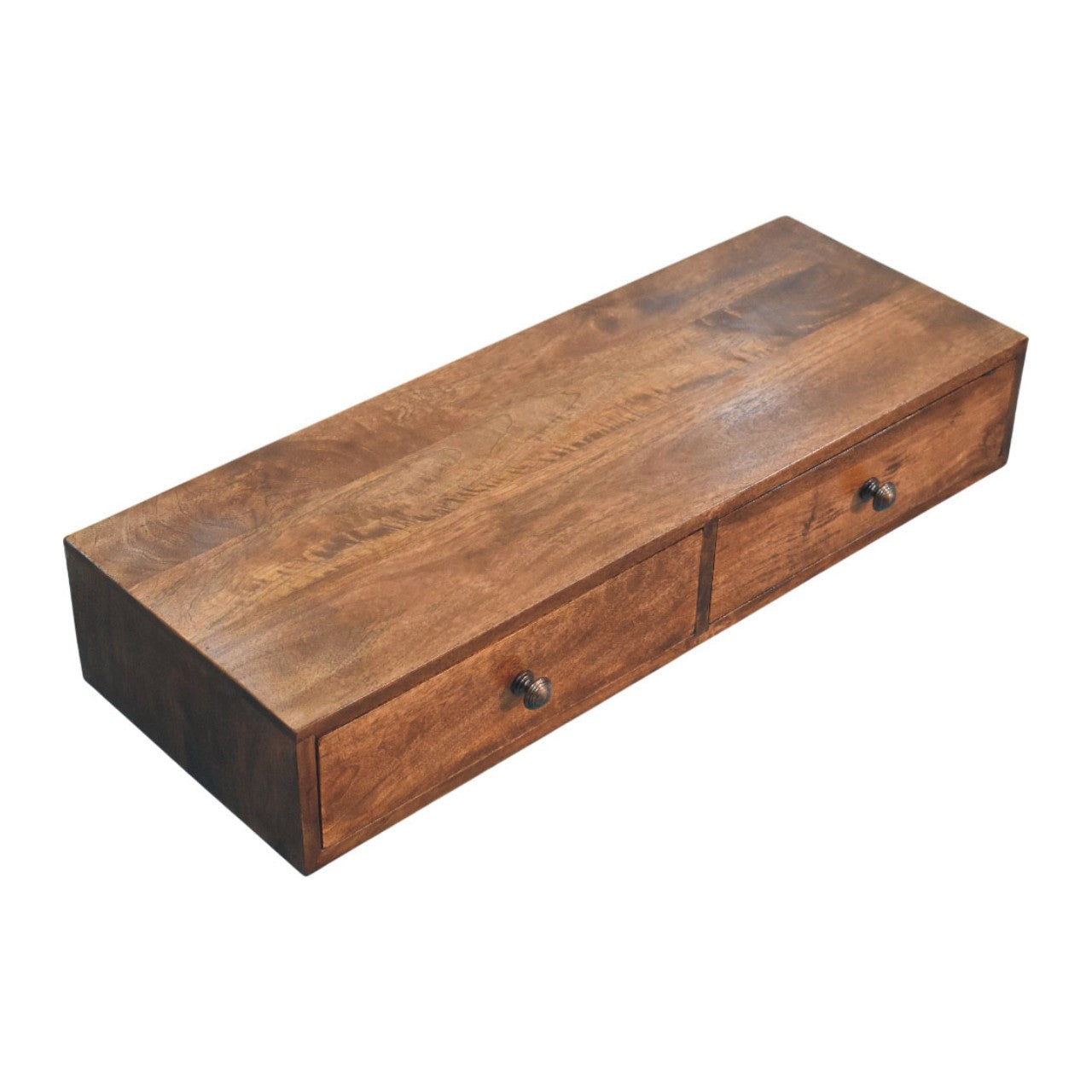 Solid Wood Roasted Almond Slim Console