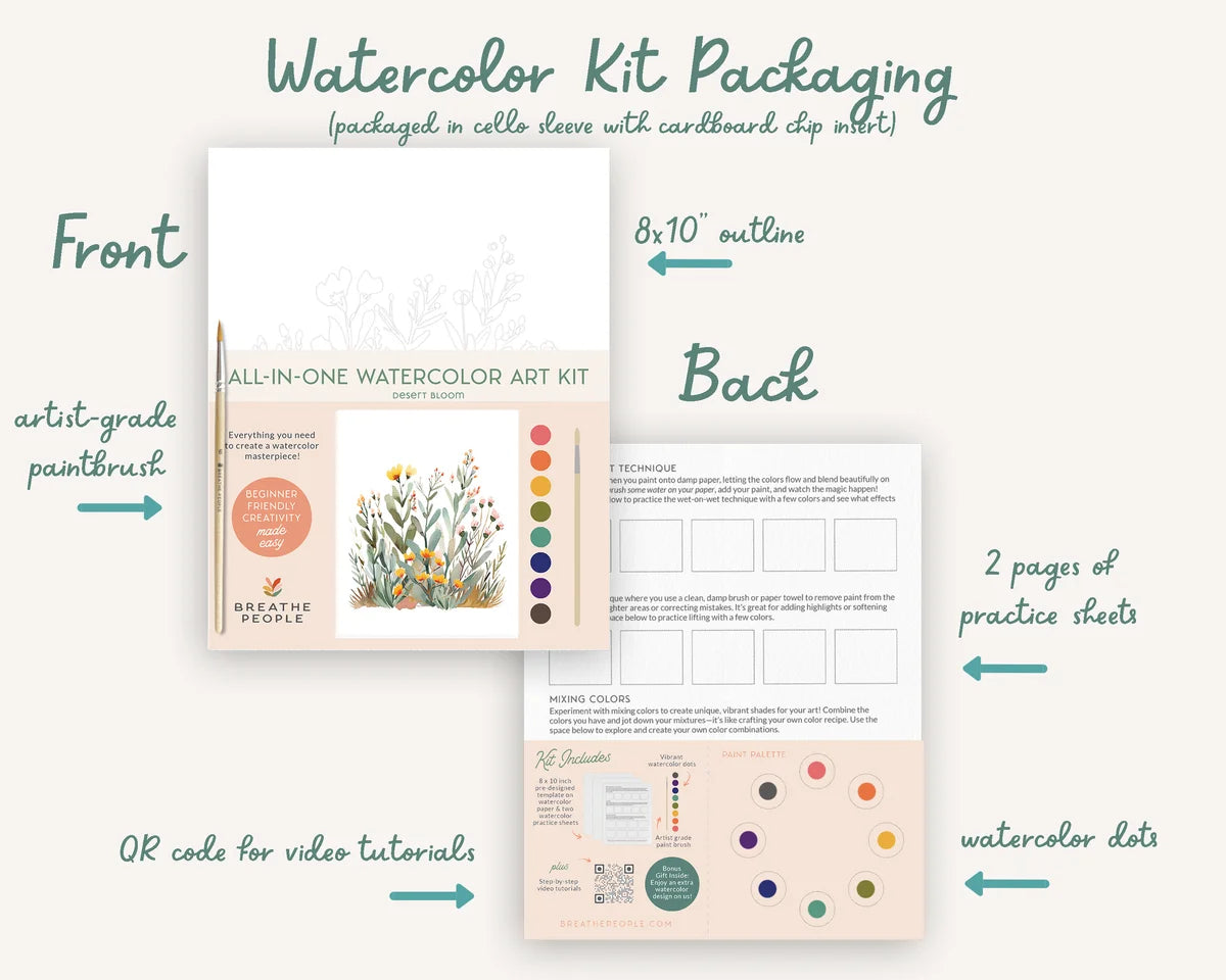 Wildflowers All-In-One Watercolor Kit