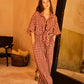 Vanessa Linen Gingham Shirt in Red